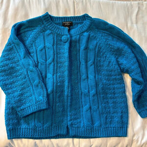 Philosophy by Republic Cable Knit Cardigan Sweater Wool blend
